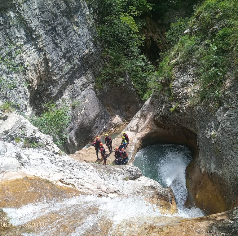 Tobbogan au canyon de Rabou, familial, Serre Ponçon, Hautes-Alpes, Gap, Chorges