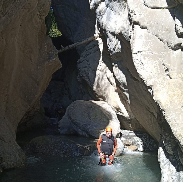 Canyon sportif Serre Ponçon, Hautes Alpes, Fournel, activité aquatique