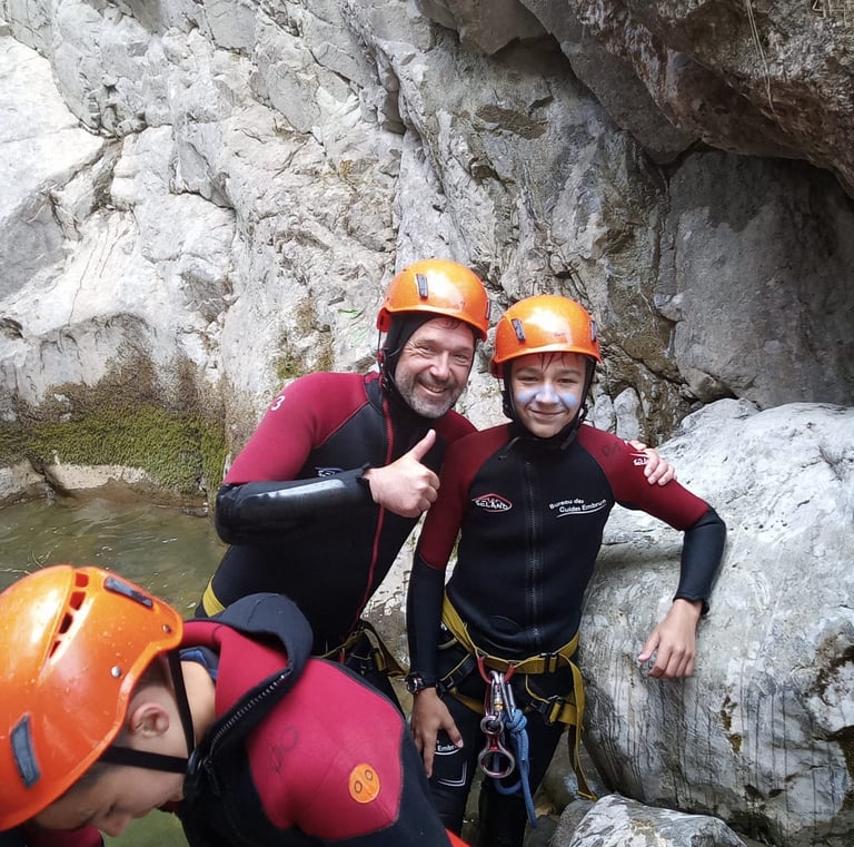 Canyon en famille dans le 05, Hautes-Alpes, Serre-Ponçon, canyon journée
