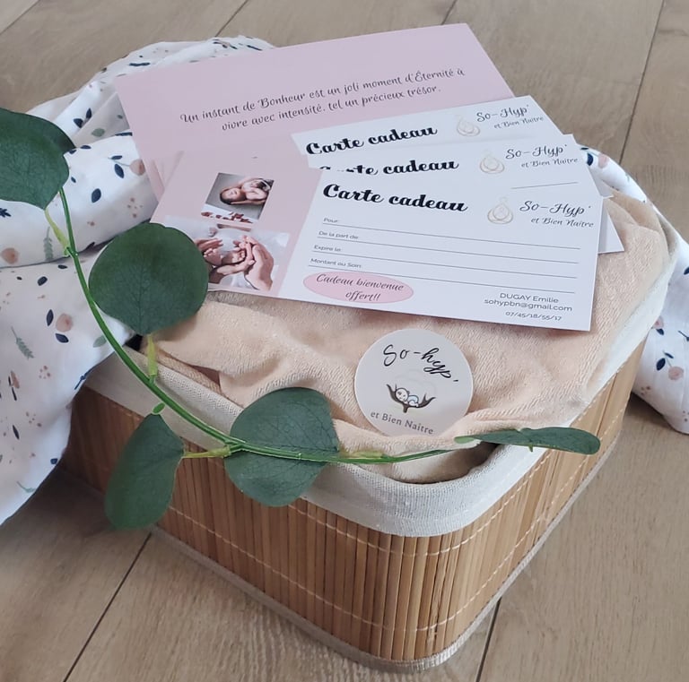 carte cadeau Thérapeutique bain bébé loire