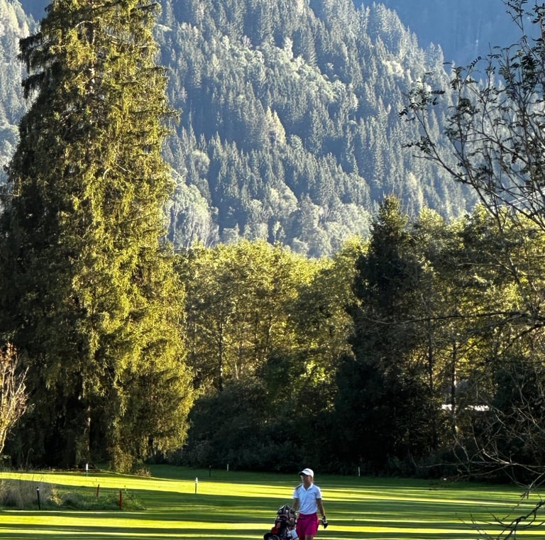 Nela Nováková na golfovém hrišti