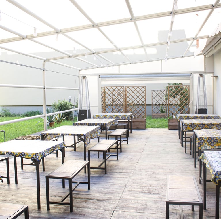 Dehors esterno per eventi privati a Torino