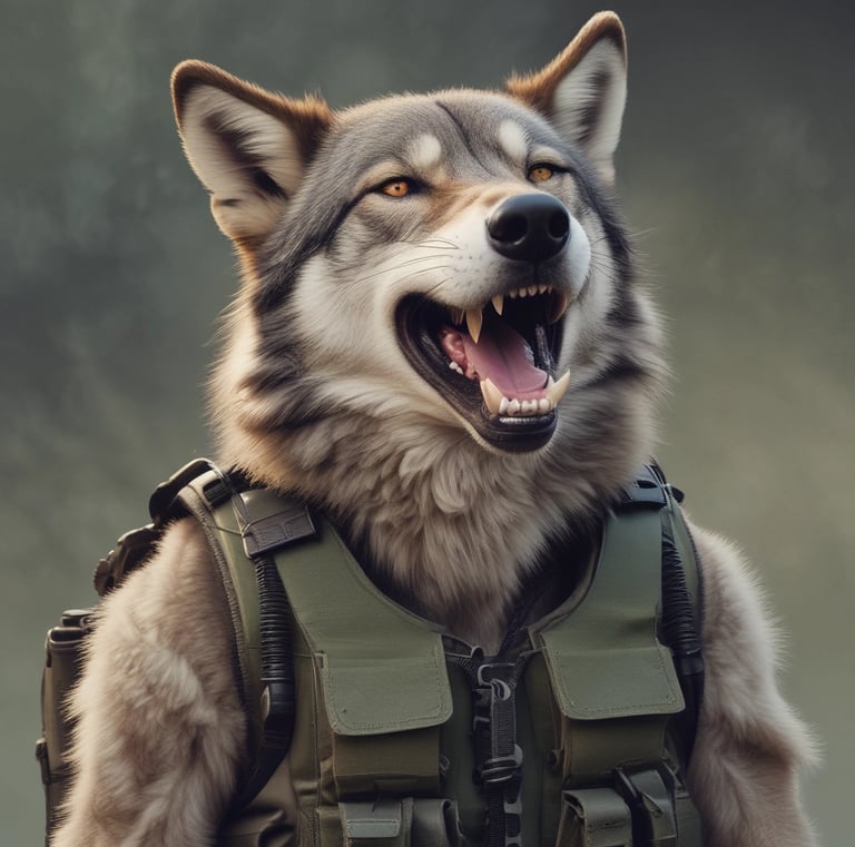 A candid shot of Wolf laughing during a live stream.