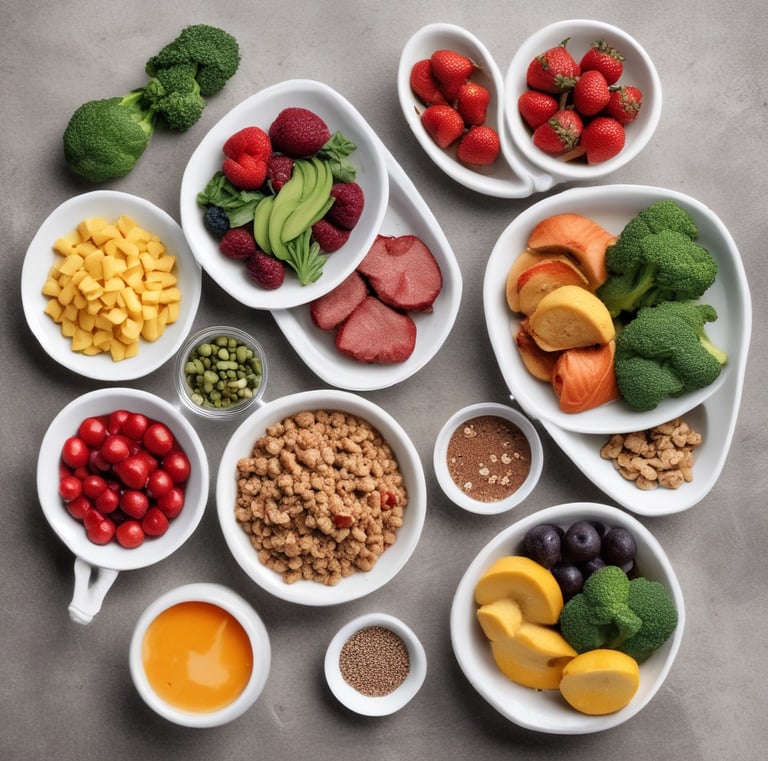 Box of gym merchandise including branded shirts and shaker bottles.