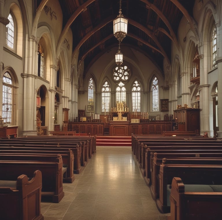 Children participating joyfully in a Sunday school activity at the church