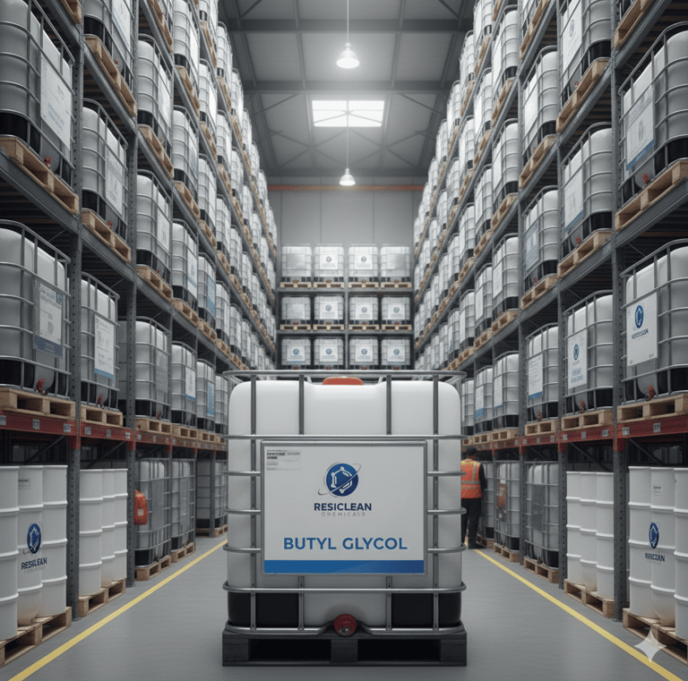 a man in a warehouse with a truck and a truck