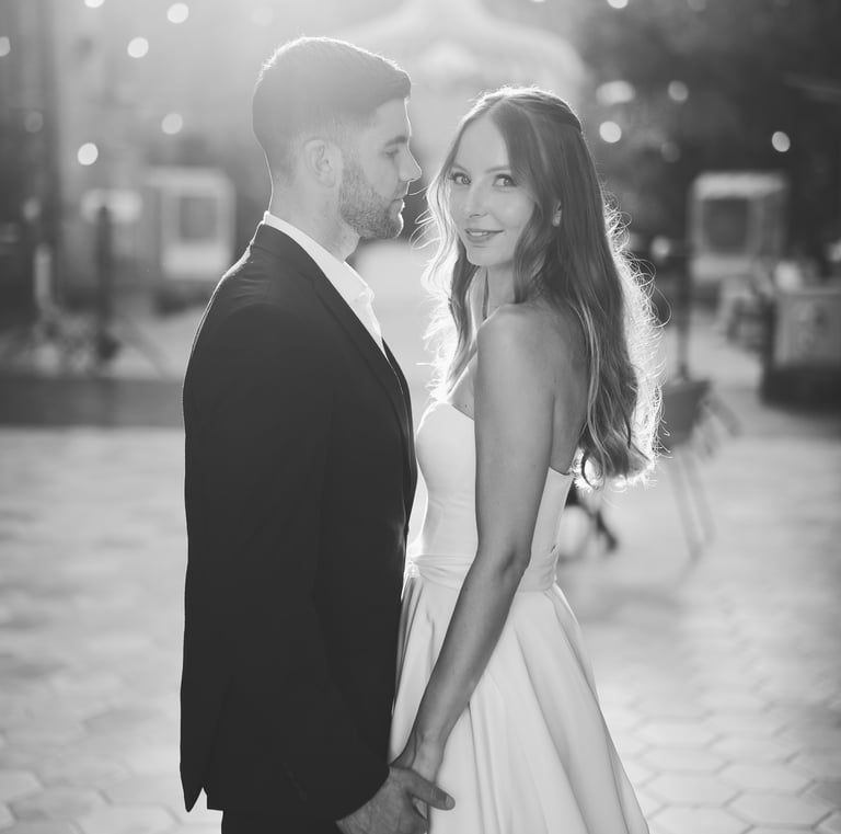 צילומי חוץ, צילום חתונות, שחור לבן