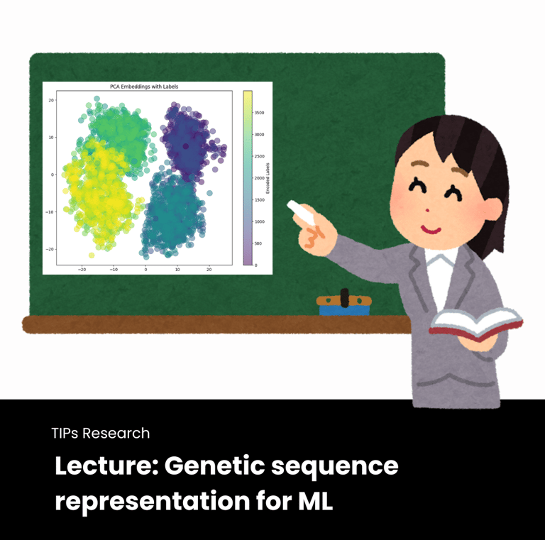 TIPs to launch lecture on genetic sequence representation