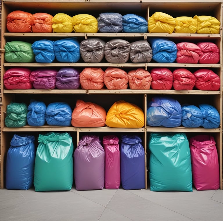 A variety of snack bags displayed on store shelves, including brands like Doritos, Ruffles, and Lay's. The packaging is colorful, featuring reds, blues, greens, and oranges, with visible pricing tags showing 5.50 TL. The bags have promotional stickers attached.