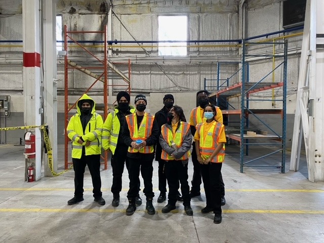 Group of Onsite Security Guards Standing inside the construction building