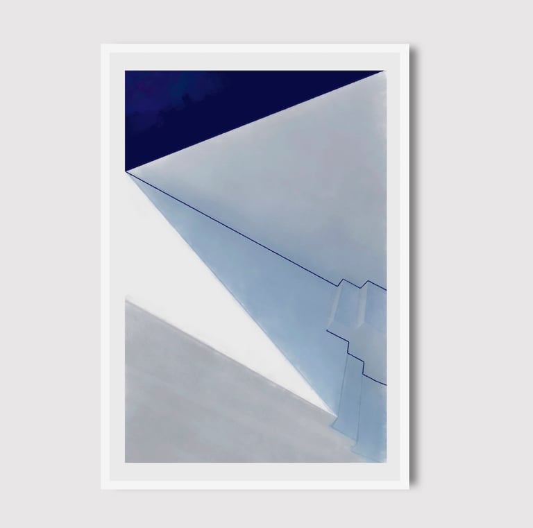 "Caminhos Opostos, pintura contemporânea de arte abstrata, acervo Arqface"