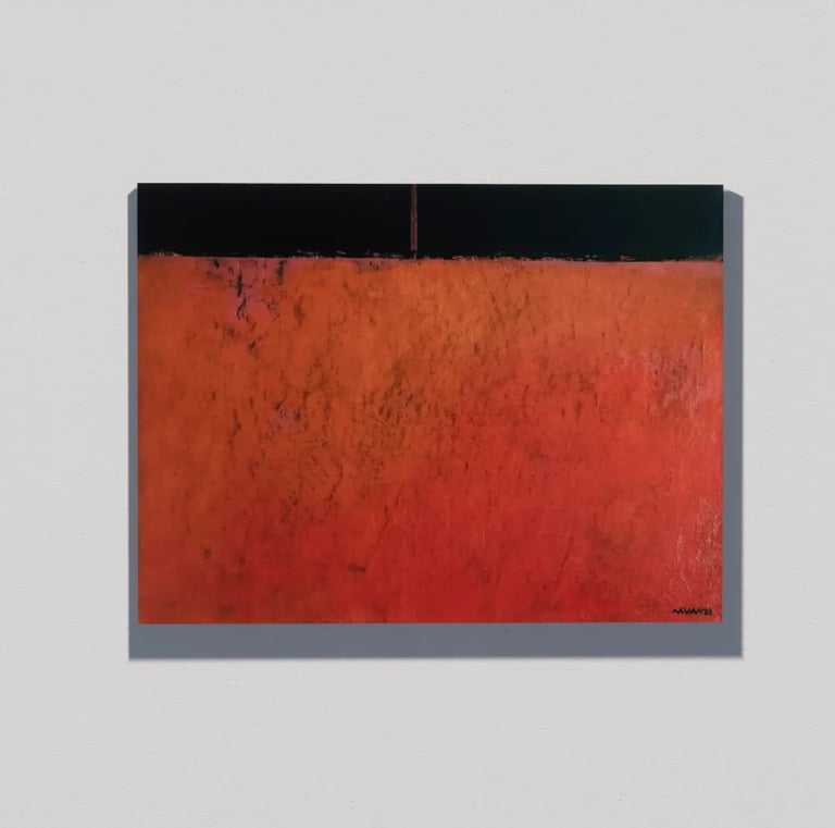 "Dia Anterior, obra de arte contemporânea em técnica mista, disponível na galeria Arqface"