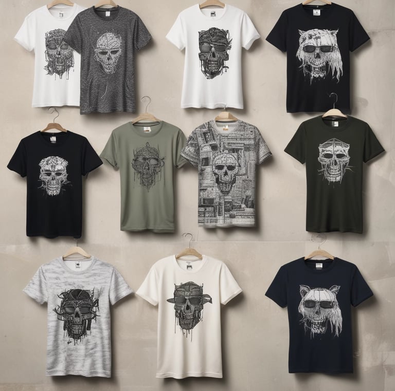 A vibrant t-shirt design showcasing unique sublimation art.