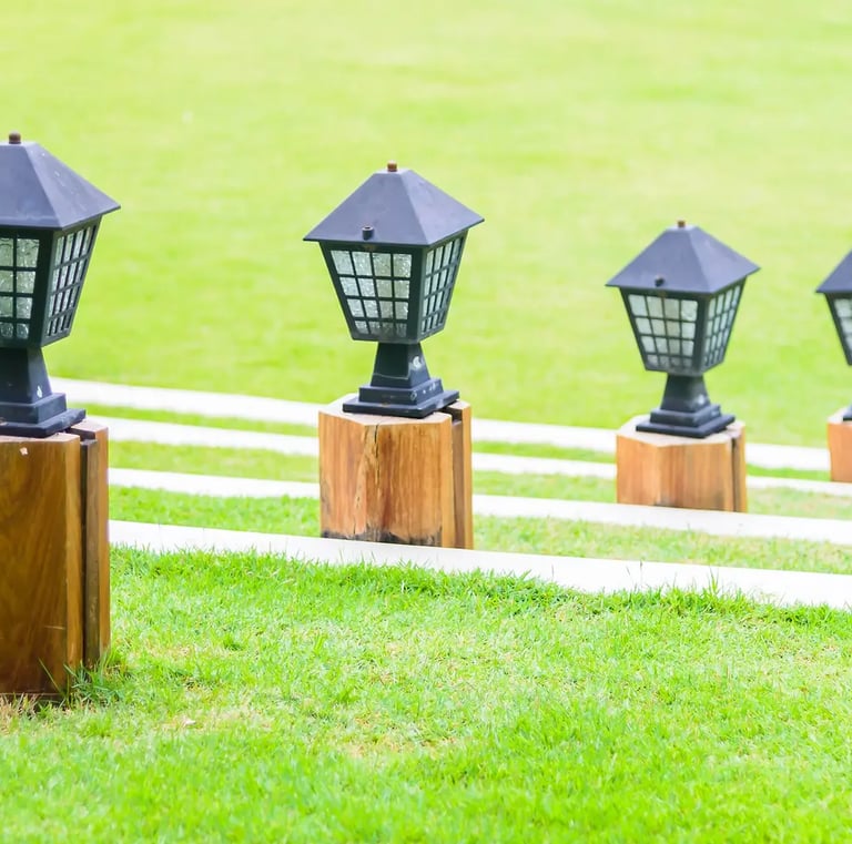 Electrician In Nuneaton Installed Garden Lights