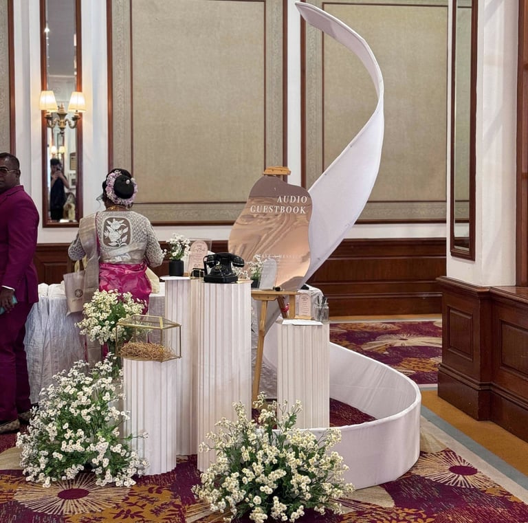 audio guestbook rental for wedding 