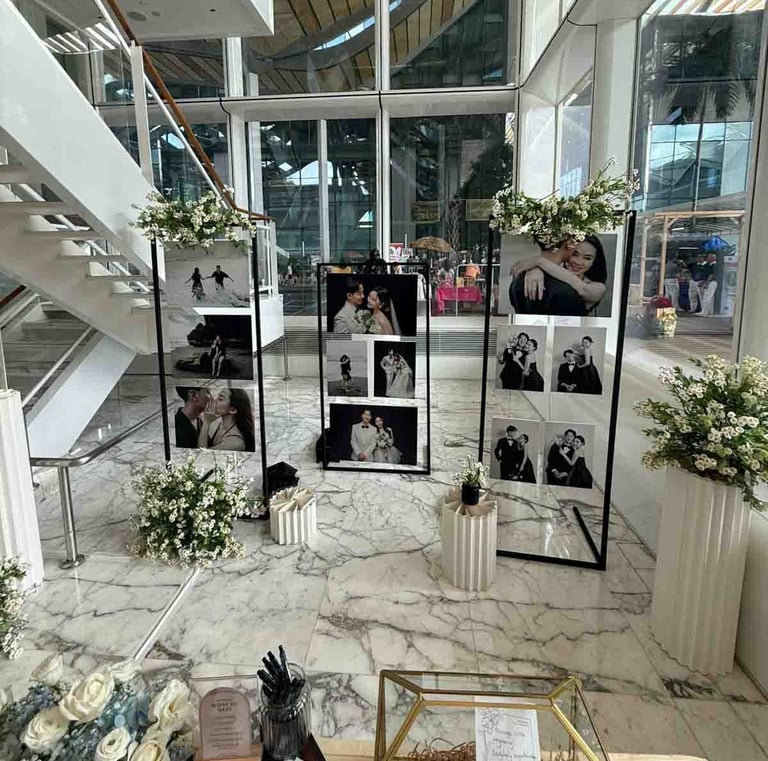 Audio guestbook and photo gallery rental service