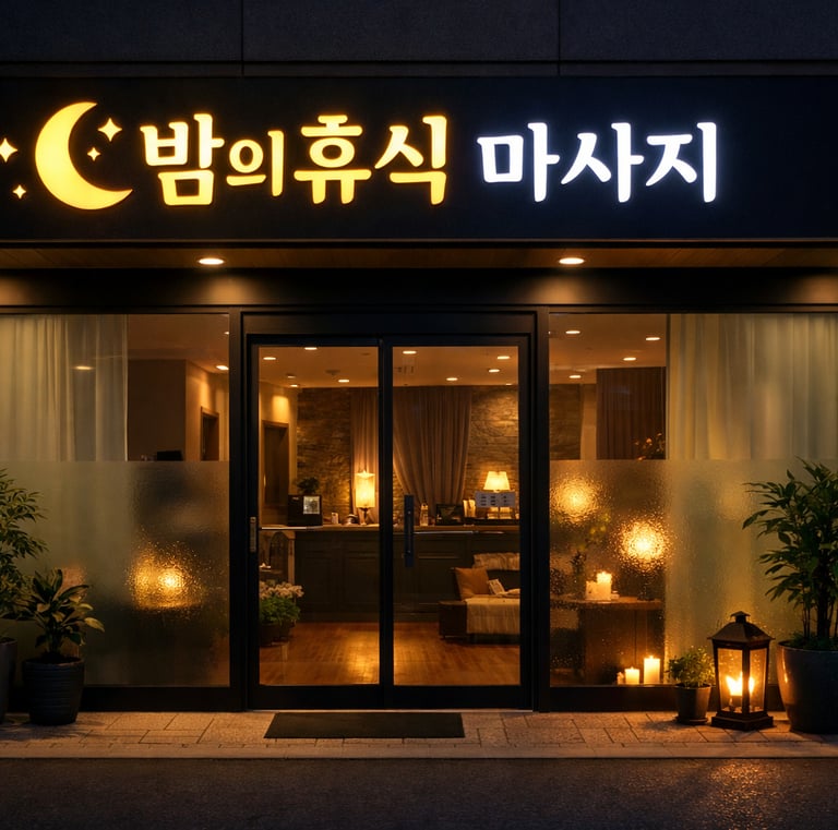 밤의휴식 마사지