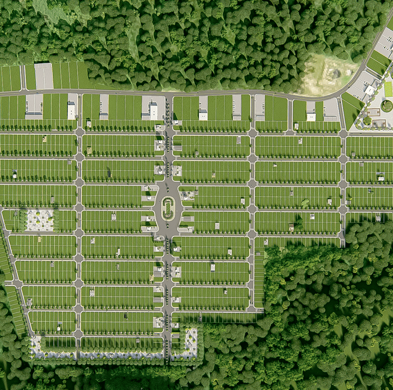 Lotes à venda em Araquari - Planta em 3D do Loteamento Recanto da Fazenda -01