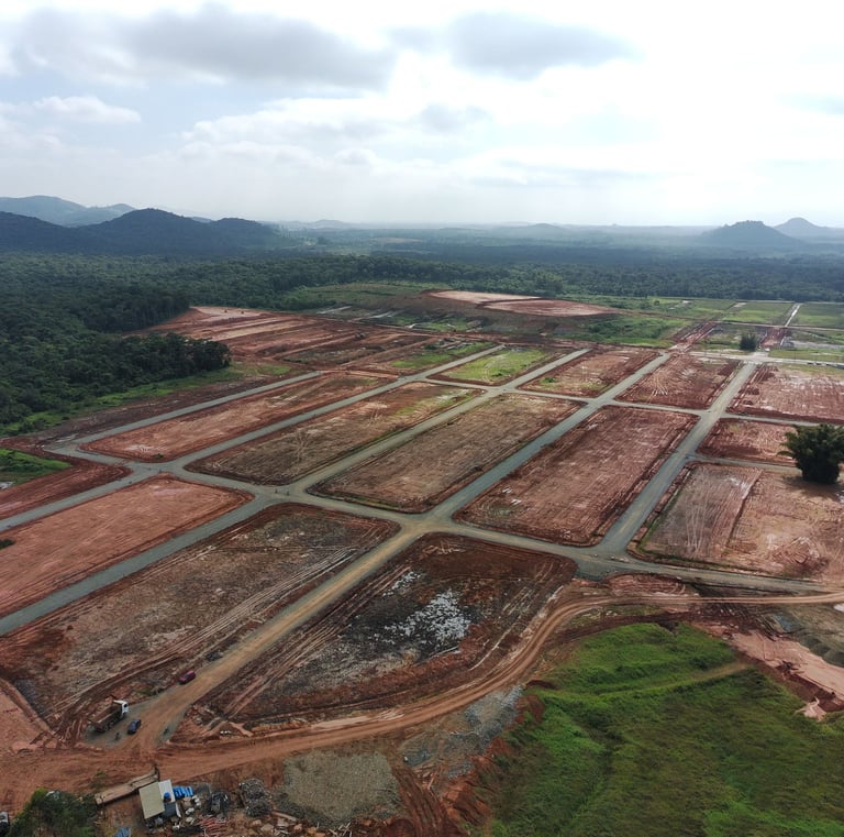 Lotes à venda em Araquari - Visão aérea do Loteamento Recanto da Fazenda