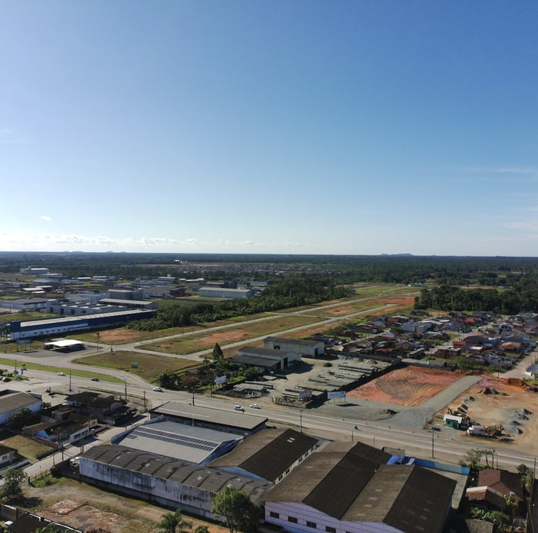 Lotes em Araquari  - acesso ao loteamento Jardim Cristina - Araquari
