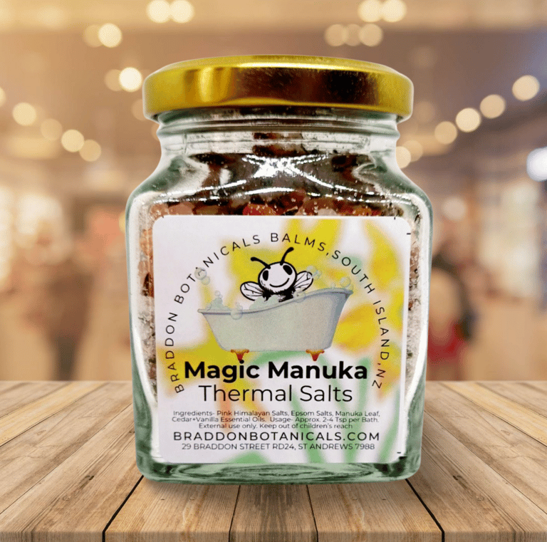 a jar of magic bath salts