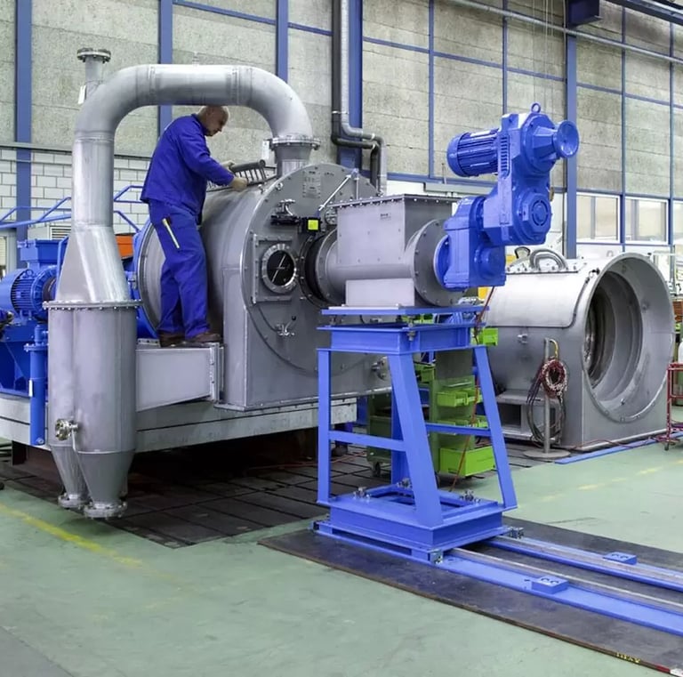 Pusher Centrifuge Installation