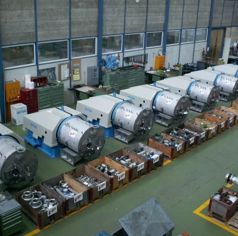 Pusher Centrifuge production line in series