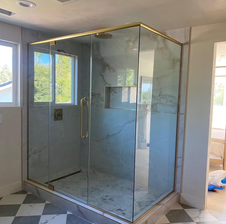 shower soor installation