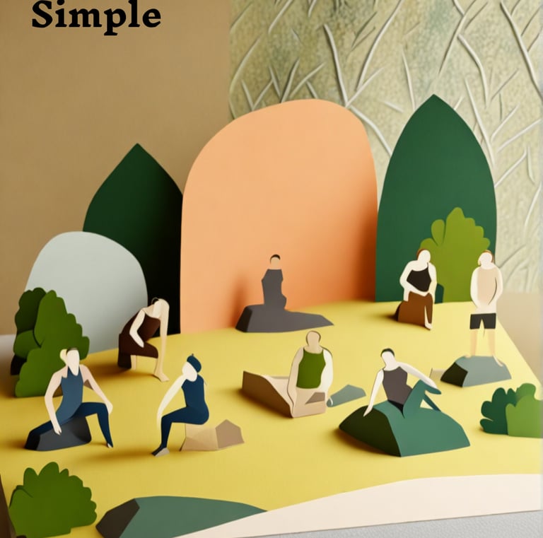 The world moves around you—people passing, leaves shifting in the breeze, 