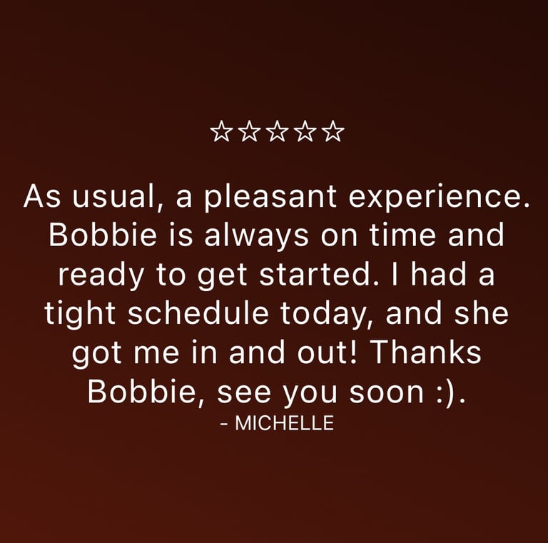 5 star esthetician review South Bay Redondo Beach