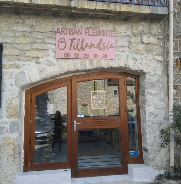 Enseigne pour une boutique de fleuriste