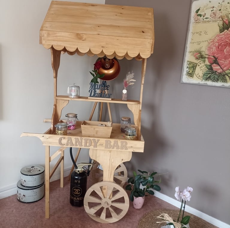 Petites lettres en bois pour candy bar