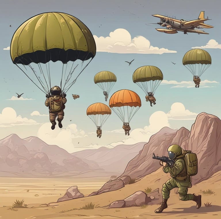 Play Paratroopers Vs Commando 2D game