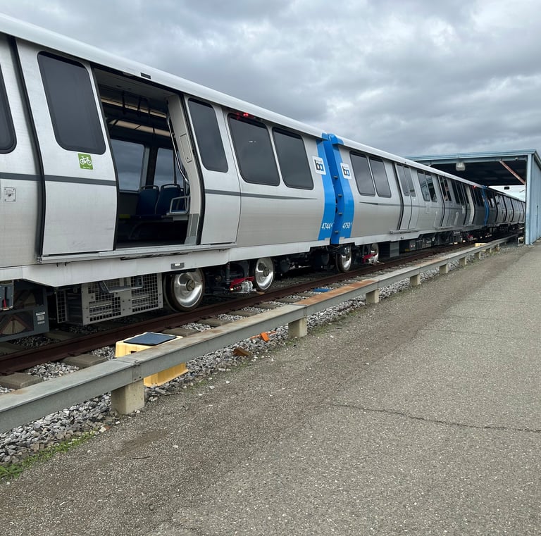 BART yard and vehicle