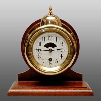 Ship's Bell Clock, circa 1893, by Boston Clock Company