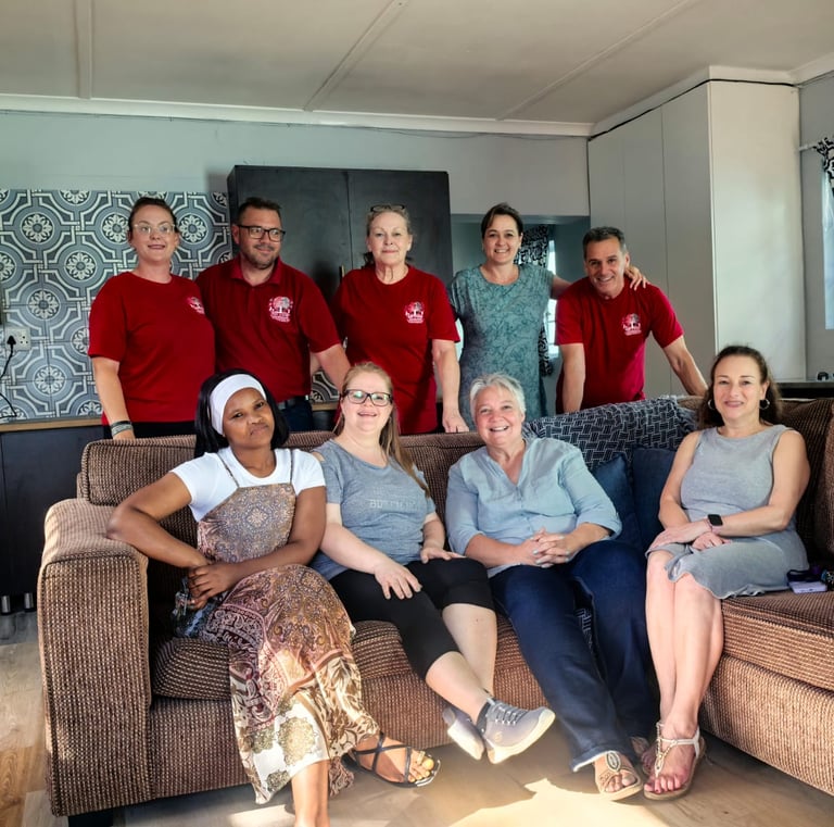 Team handing over at ACCV Khayalethu after renovation