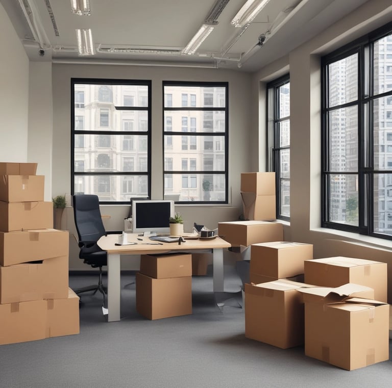 A securely wrapped bike ready for transportation on a moving truck.
