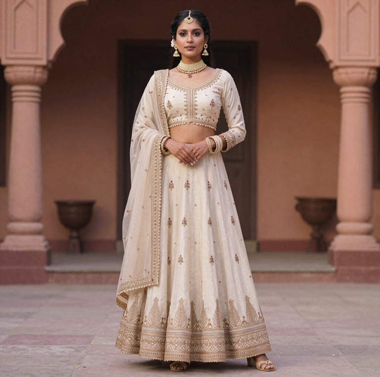 Close-up of a vibrant kaniyaro fabric with intricate threadwork.