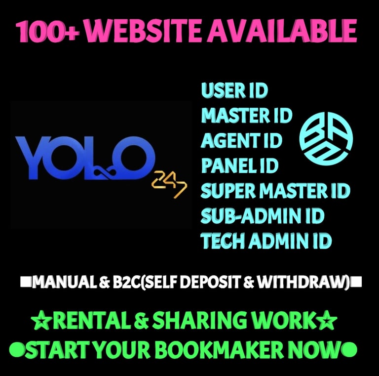 ONLINE CRICKET BETTING ID AVAILABLE DL MDL SMDL MASTER ID SUPER MASTER ID ADMIN ID AVAILABLE