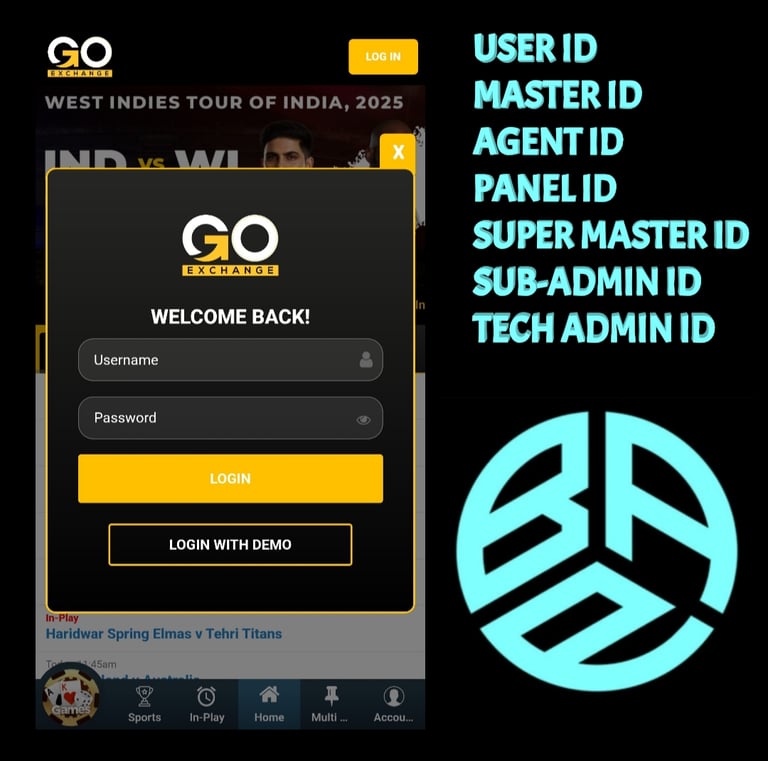ONLINE CRICKET BETTING ID AVAILABLE DL MDL SMDL MASTER ID SUPER MASTER ID ADMIN ID AVAILABLE