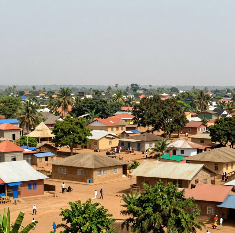 A group of Gambian and French delegates warmly shaking hands during a cultural event.