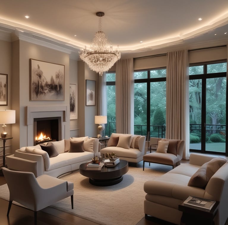 Impeccably tiled kitchen floor with subtle color tones.