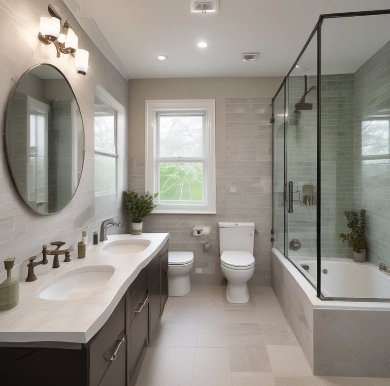 Elegant bookshelf installation in a cozy home office setting.