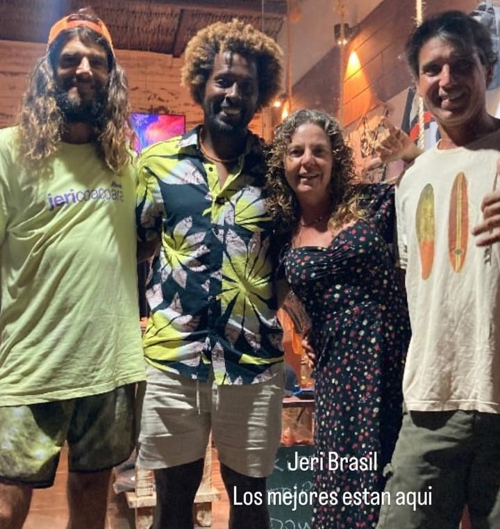 Kite school chop activity. Owners, instructor and celebtrity