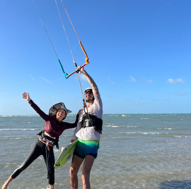 Leeson number 2 in Mangue seco. Practicing with water start..