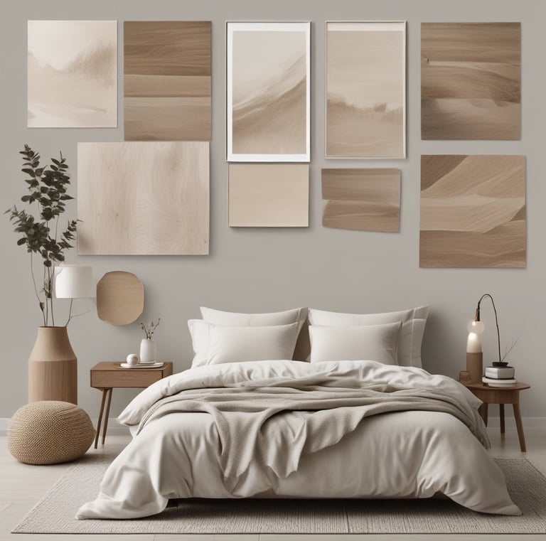 Modern kitchen with clean lines, light grey cabinetry, and subtle cream backsplash.