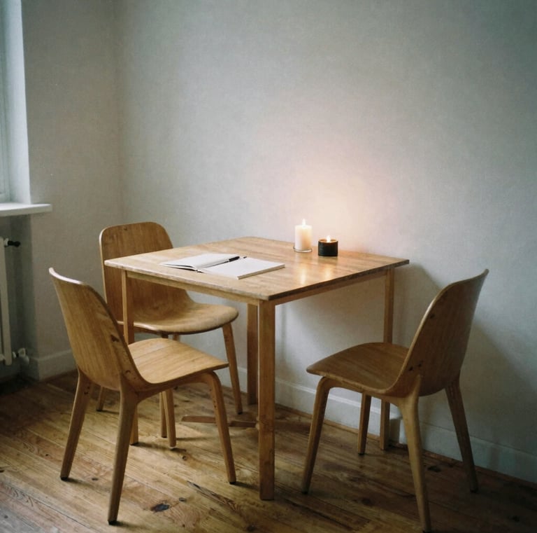 A quiet park bench surrounded by lush greenery, perfect for contemplation.