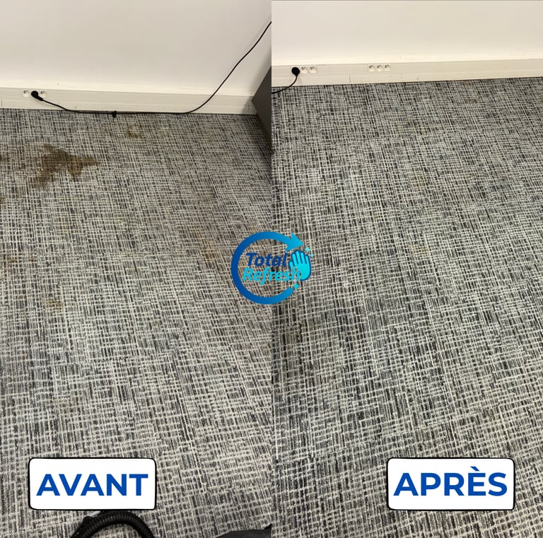 nettoyage moquette à domicile Total refresh