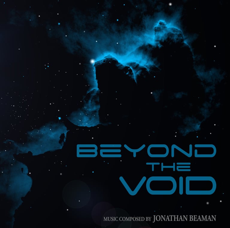 Cover art for instrumental soundtrack called Beyond The Void, composed by Jonathan Beaman