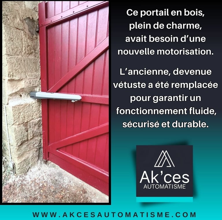 Portail en bois près de Tours